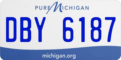 MI license plate DBY6187