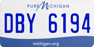 MI license plate DBY6194