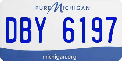 MI license plate DBY6197