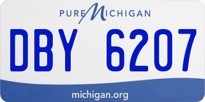 MI license plate DBY6207