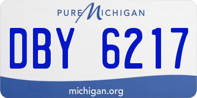 MI license plate DBY6217