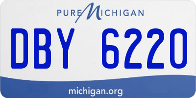 MI license plate DBY6220