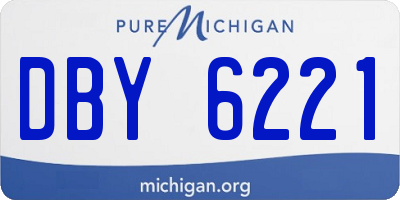 MI license plate DBY6221