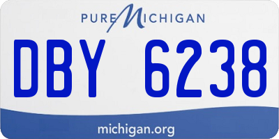 MI license plate DBY6238