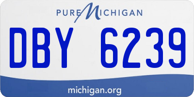 MI license plate DBY6239