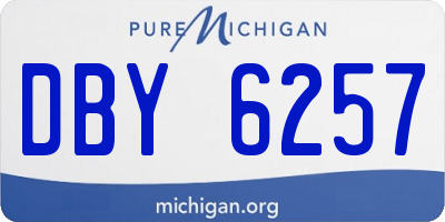 MI license plate DBY6257
