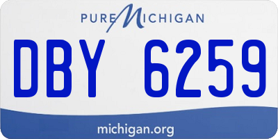 MI license plate DBY6259