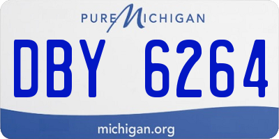 MI license plate DBY6264
