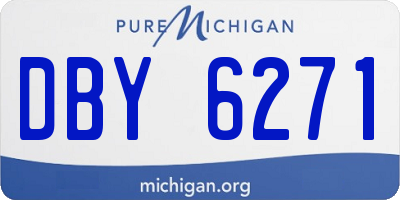 MI license plate DBY6271