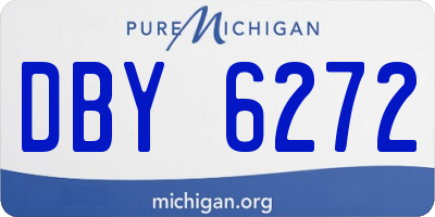 MI license plate DBY6272
