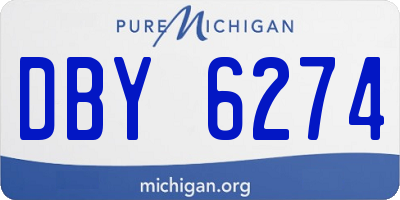 MI license plate DBY6274