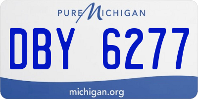 MI license plate DBY6277