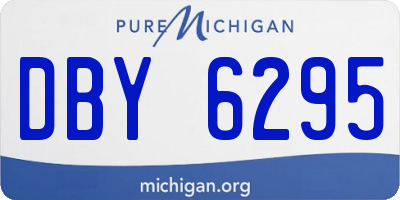 MI license plate DBY6295