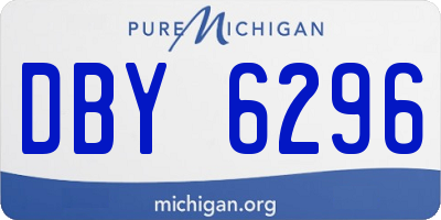 MI license plate DBY6296