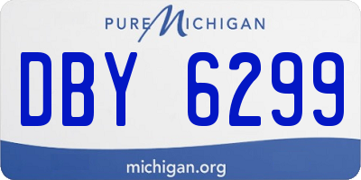 MI license plate DBY6299