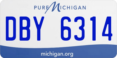 MI license plate DBY6314