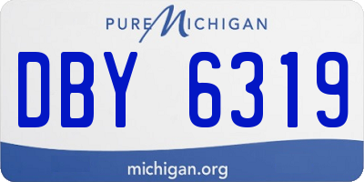 MI license plate DBY6319