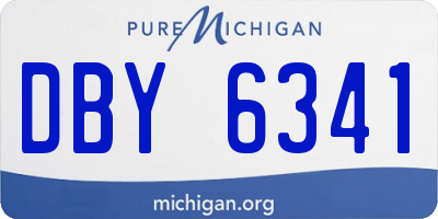 MI license plate DBY6341