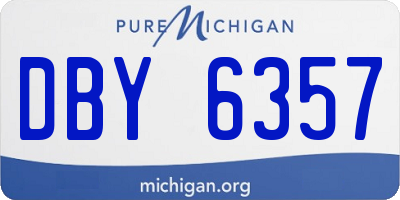 MI license plate DBY6357