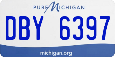 MI license plate DBY6397