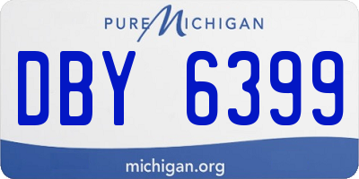 MI license plate DBY6399