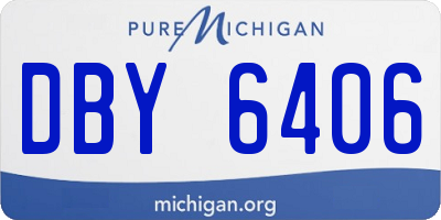 MI license plate DBY6406
