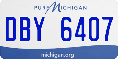 MI license plate DBY6407