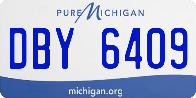 MI license plate DBY6409