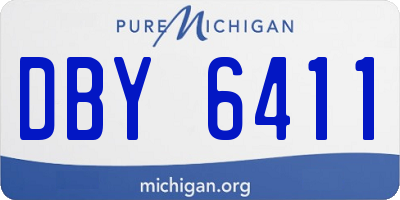 MI license plate DBY6411