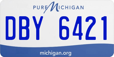 MI license plate DBY6421