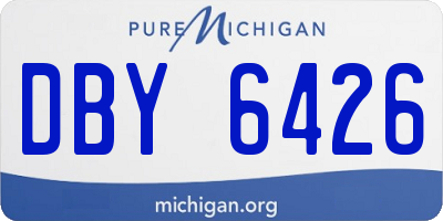 MI license plate DBY6426