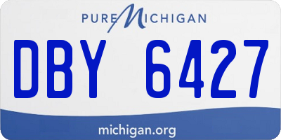 MI license plate DBY6427