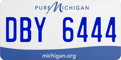 MI license plate DBY6444