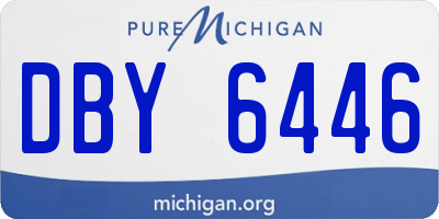 MI license plate DBY6446