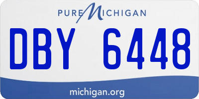 MI license plate DBY6448