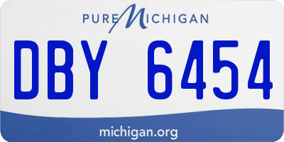 MI license plate DBY6454