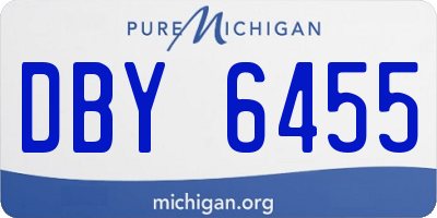 MI license plate DBY6455