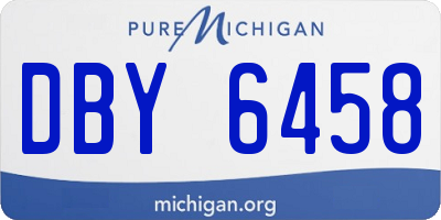 MI license plate DBY6458