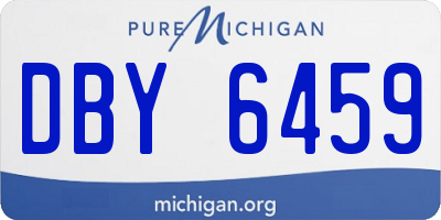MI license plate DBY6459
