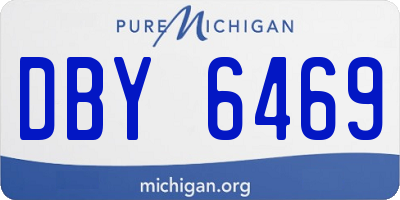 MI license plate DBY6469