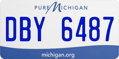MI license plate DBY6487