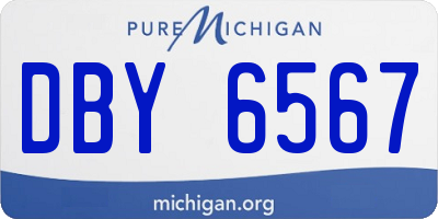 MI license plate DBY6567