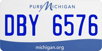 MI license plate DBY6576