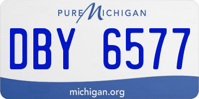 MI license plate DBY6577