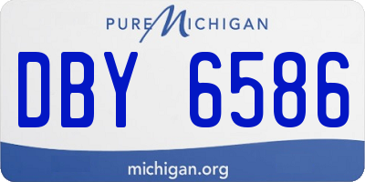 MI license plate DBY6586