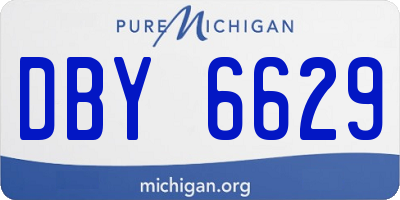 MI license plate DBY6629
