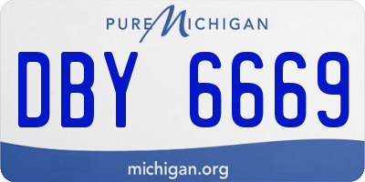 MI license plate DBY6669