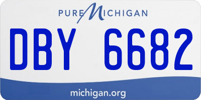 MI license plate DBY6682