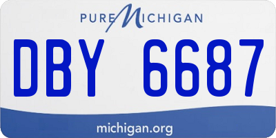 MI license plate DBY6687