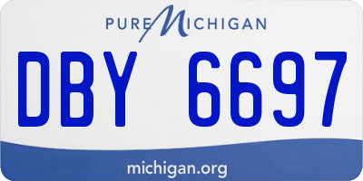MI license plate DBY6697
